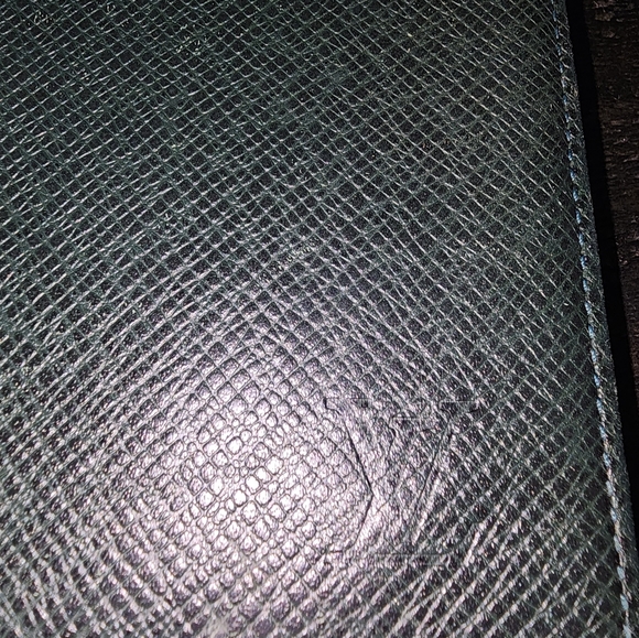 Louis Vuitton Green Taiga Leather Long Bifold Wallet - Picture 7 of 12